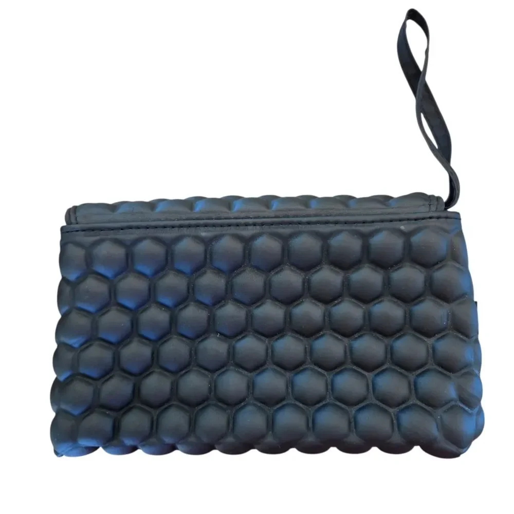 The Bump Bag Cosmetics Organizer Tri-fold Travel Clutch Black
